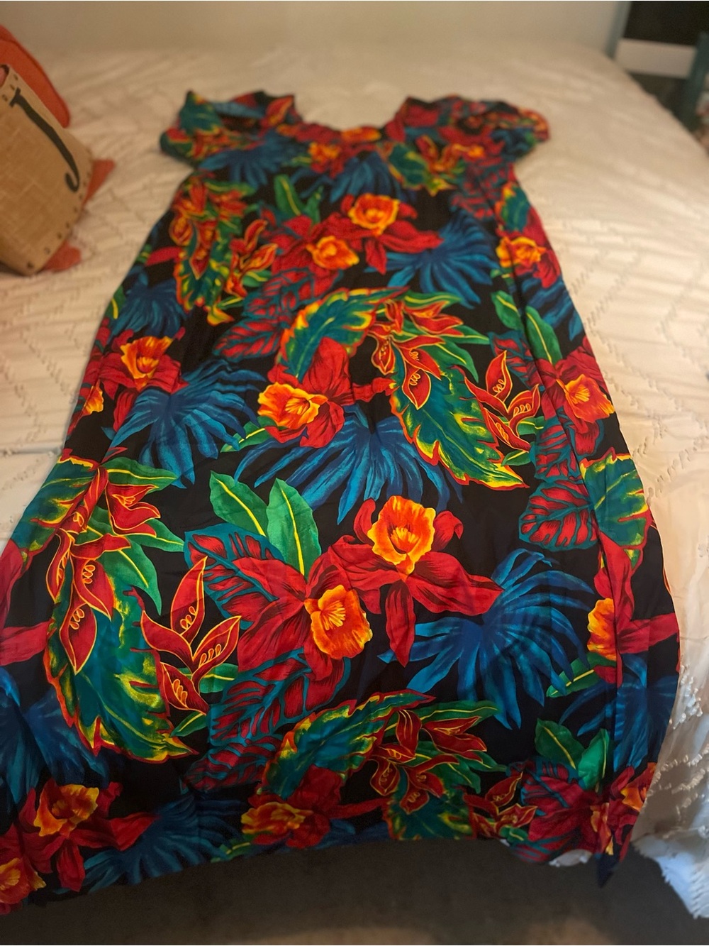 Hilo Hattie Multicolor Tropical Floral Print Dress
